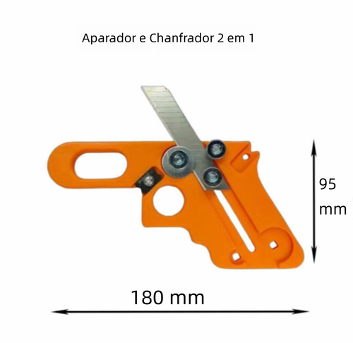 Ferramenta manual carpintaria dupla função chanfro e canto redondo, remove rebarbas e fitas de borda, lâmina arredondadora