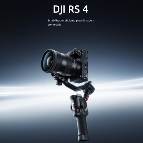 Estabilizador de câmera portátil DJI RS 4 Ronin, gimbal de três eixos com anti-vibração para gravação de imagens
