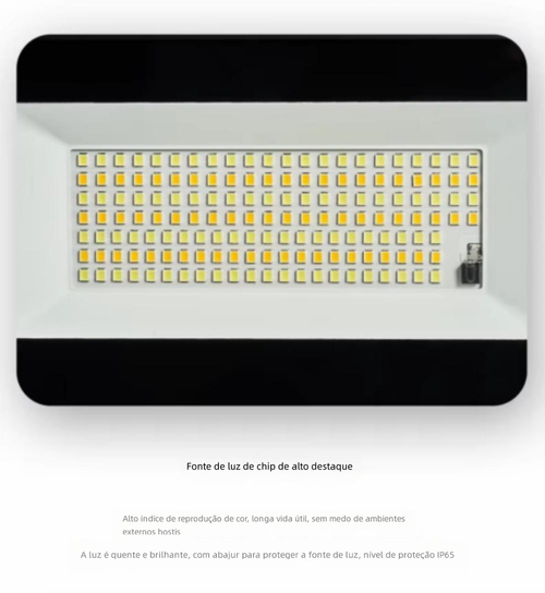 Projetor LED Solar Dobrável | IP65 Impermeável | Sensor de Movimento | Regulável + Controle Remoto | Ra 90 | Para Jardim e Parede Externa