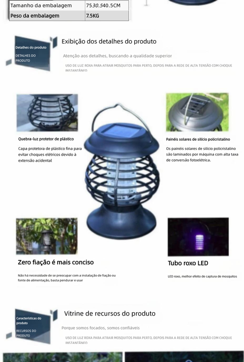 Luz repelente de mosquitos
