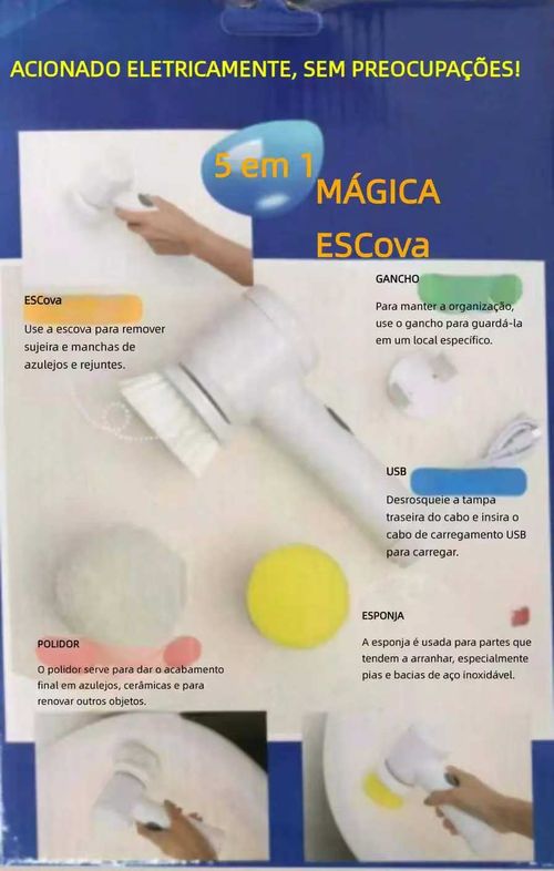 Escova Elétrica de Limpeza