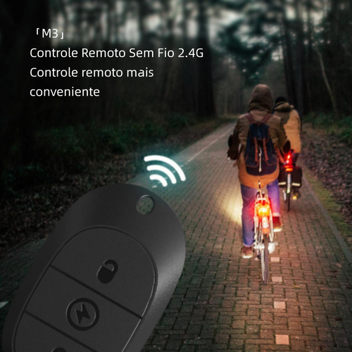 Luz Estroboscópica M3 LED Controlo Remoto, Luz de Voo Noturno para Drone, Moto, Carro e Bicicleta