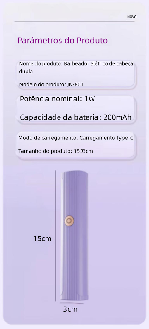 Depilador Elétrico e Aparelho de Barbear