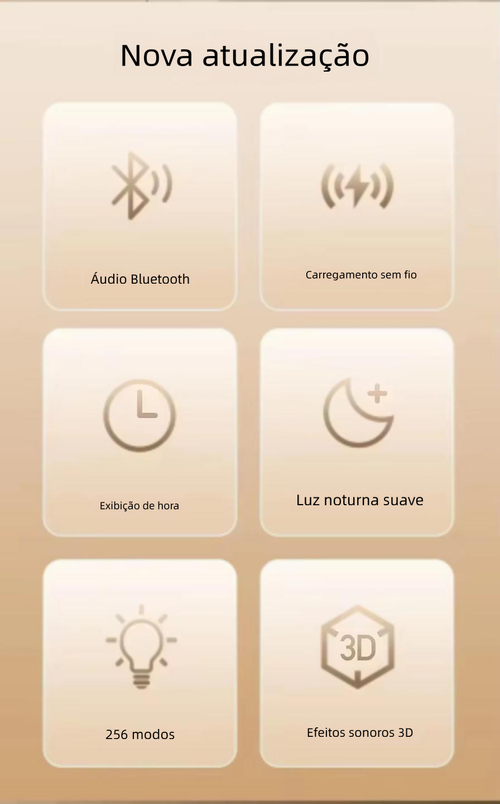 Luz Ambiente com Alto-falante Bluetooth