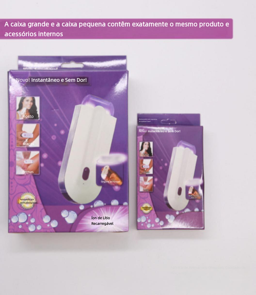 Aparador de pelos com detecção sensorial, depilador a laser indolor com luz azul, depilador feminino