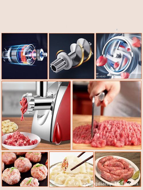 Moedor de carne elétrico multifuncional