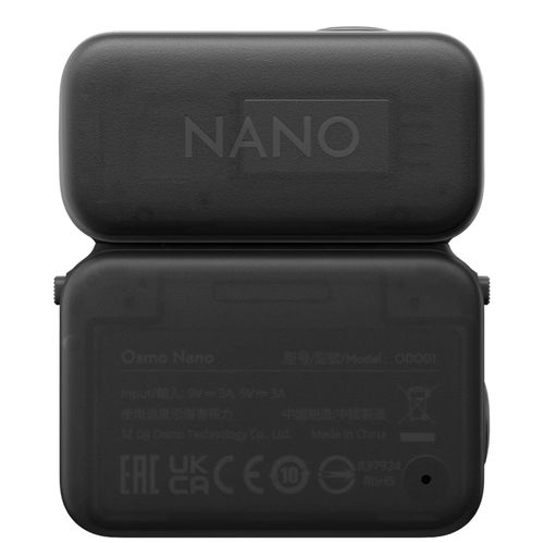 Câmera nova Osmo Nano Standard Combo 128GB, sensor com lente de ângulo amplo de 143 graus, impermeável até 10 metros e estabilização anti-vibração