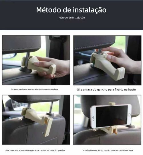 Ganchos para Carro Multifuncionais