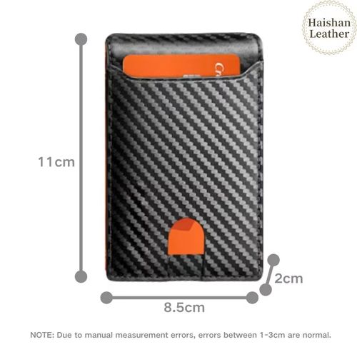 Carteira masculina em couro de fibra