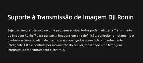 Estabilizador de câmera portátil DJI RS 4 Ronin, gimbal de três eixos com anti-vibração para gravação de imagens