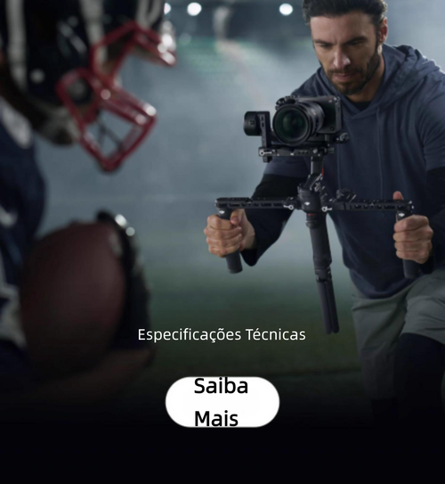 Estabilizador de câmera portátil DJI RS 4 Ronin, gimbal de três eixos com anti-vibração para gravação de imagens