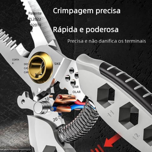 Alicate decapador de 7 polegadas           Encomende hoje, receba amanhã. Pagamento na entrega.