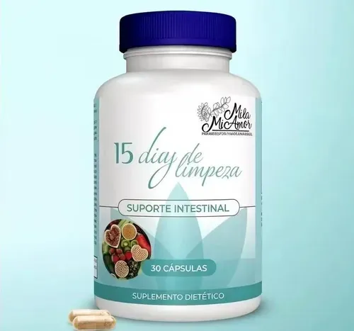 Limpeza de 15 dias - Suporte intestinal e do cólon | Sem cafeína | Fórmula avançada com sene, cáscara sagrada e psyllium | Não transgénico | 30 cápsulas
