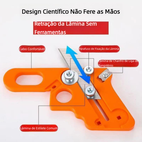 Ferramenta manual carpintaria dupla função chanfro e canto redondo, remove rebarbas e fitas de borda, lâmina arredondadora