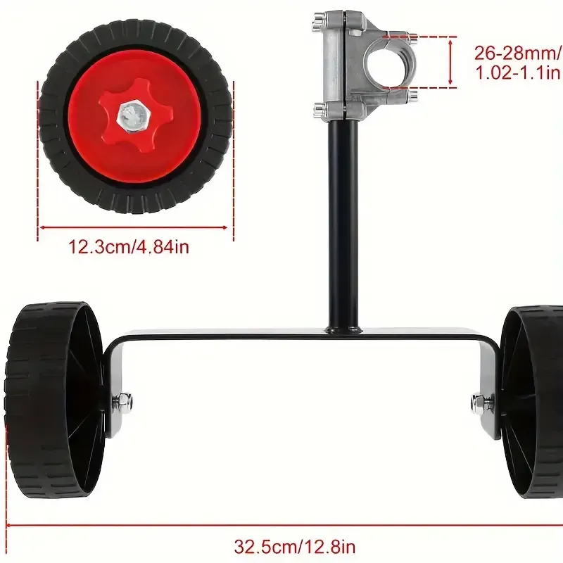 26 Lawn mower support wheel