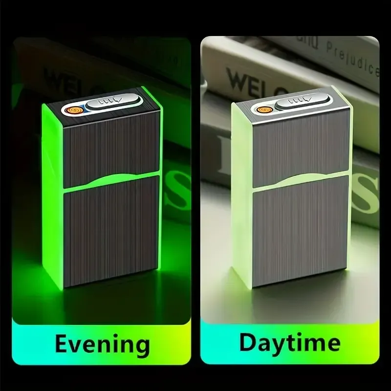 Luminous electronic cigarette box