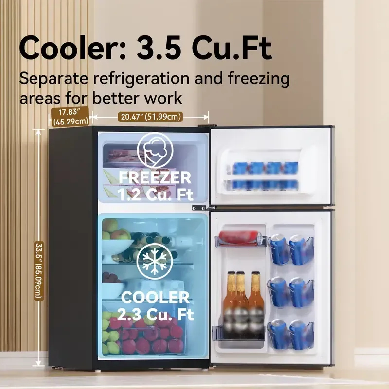 38 Frestec 3.5 Cubic Feet Mini Fridge