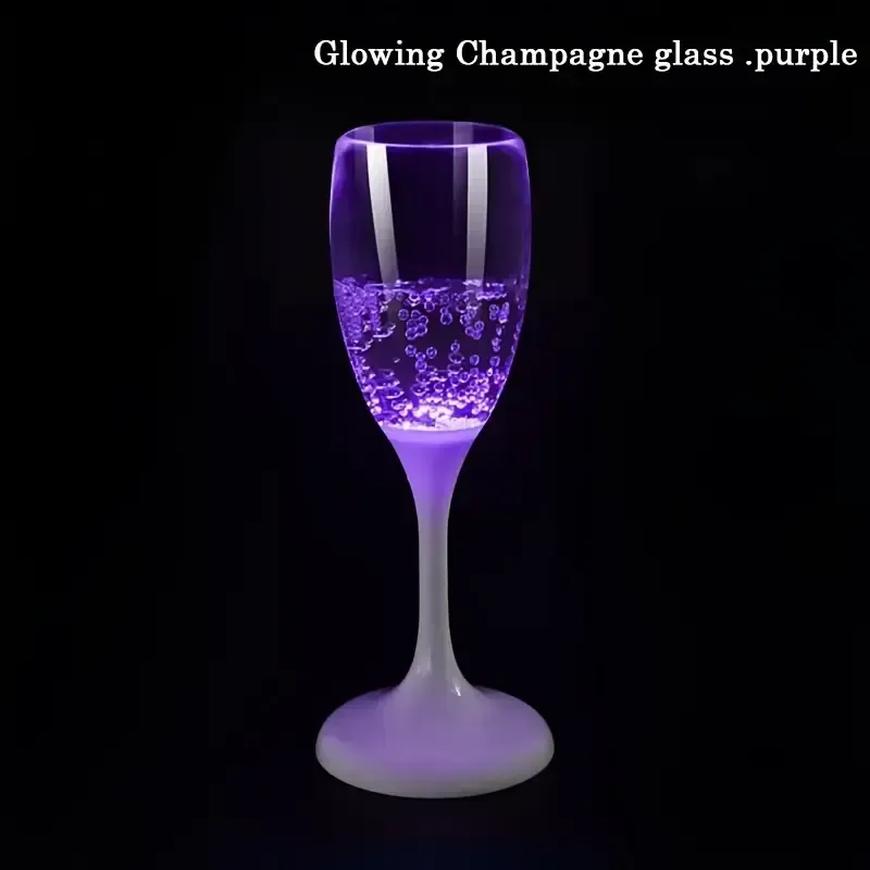 5 Glowing champagne glass