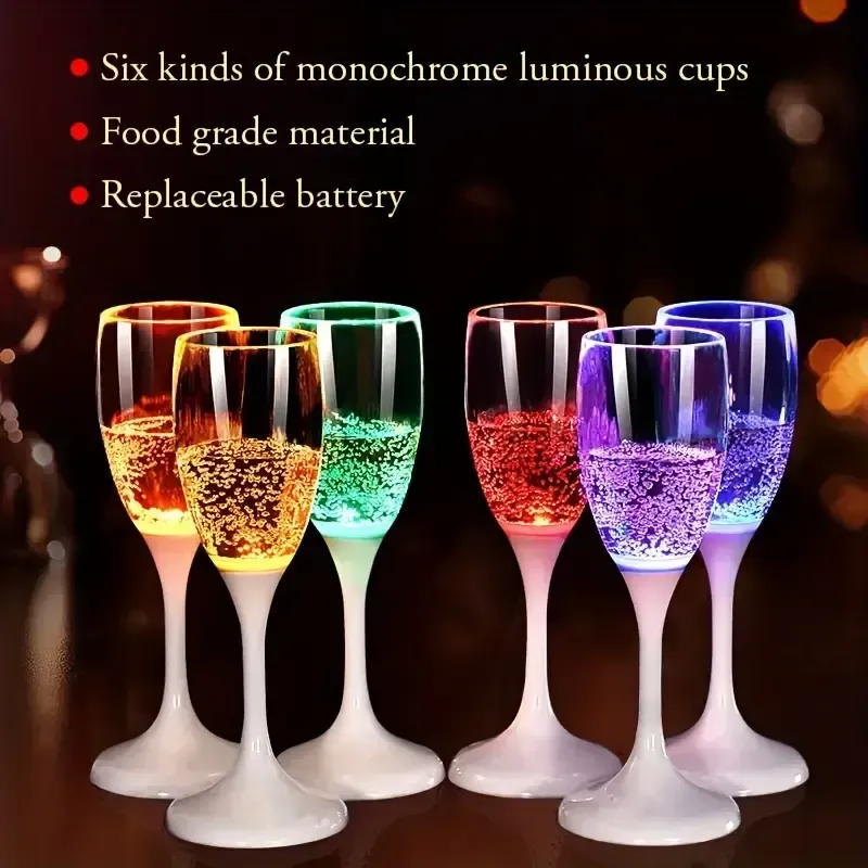 5 Glowing champagne glass