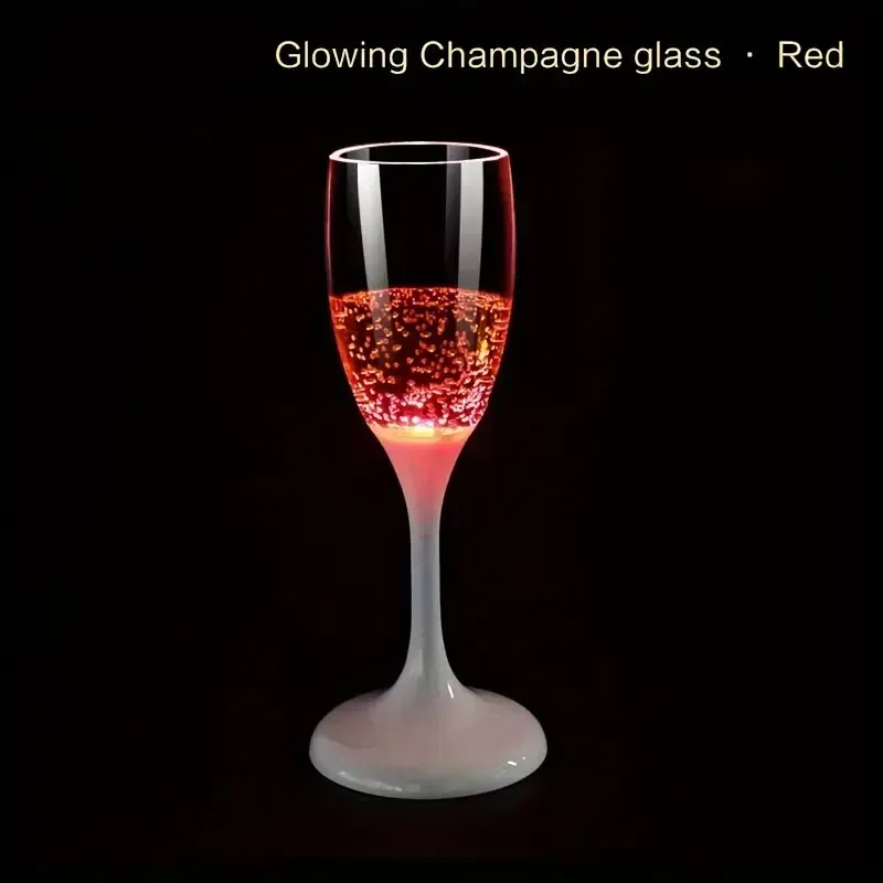 5 Glowing champagne glass