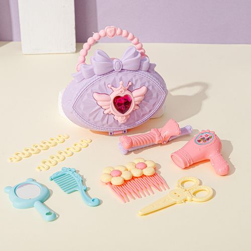Kids Pretend Makeup and Hair Styling Toy Set