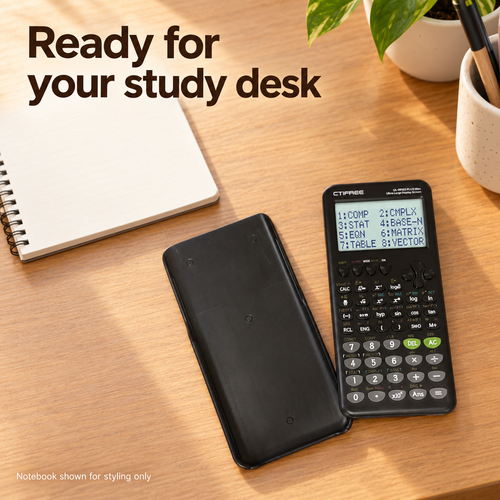 CTIFREE UL-991ES PLUS Max Scientific Calculator with 417 Functions and Protective Cover - Black