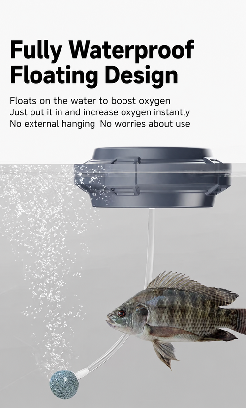 3000mAh Smart Waterproof Aquarium Air Pump