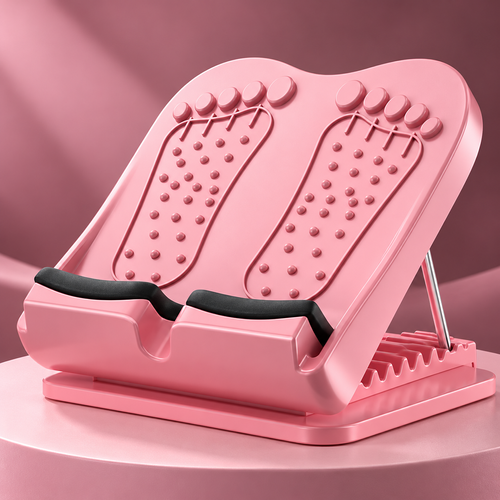 Pink Adjustable Folding Calf Stretch Board