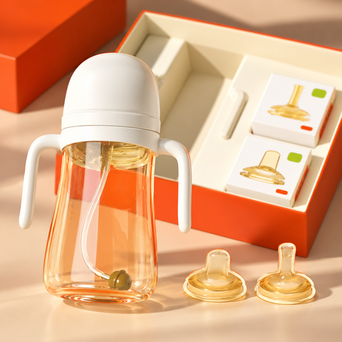 Amber 300 ml Handled Baby Bottle Gift Set
