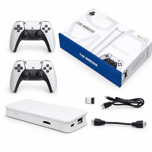 🎮 Relive the Classics with the M15 4K VideoGame Stick! 🕹️🔥 ✅ 4K HD Output – Enjoy crisp, high-qualityvisuals on any screen. ✅ 20,000+ Retro Games – Play all yourchildhood favorites in one place! ✅ 64GB Storage – Preloaded with endlessentertainment. ✅ Plug & Play Setup – Just connect and startplaying instantly!