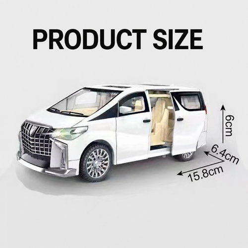 White Inertia-Powered Sound and Light Business Van Toy