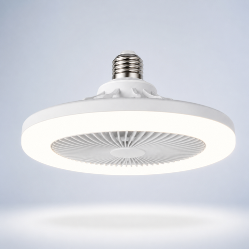 E27 LED Fan Light with Dual Mounting, Remote Control and Adjustable Lighting for Bedroom & Home