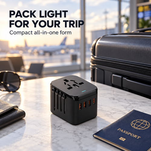 Multi-Region Travel Adapter with Four USB Ports | Ghana