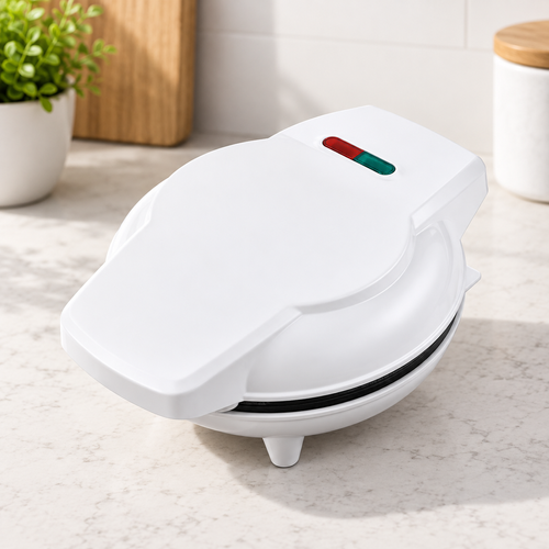 White Electric Donut Maker with Seven Wells