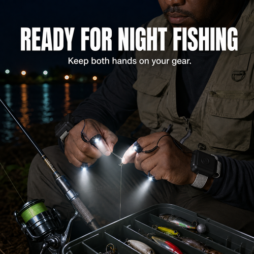 Hands-Free Fingertip LED Work Light for Repairs & Night Fishing