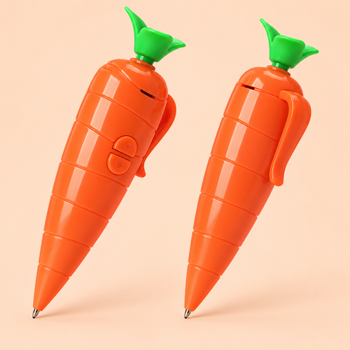 Orange Carrot Recording Writing Pen