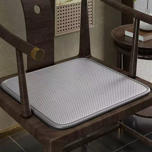 Grey Breathable Non-Slip Chair Seat Cushion 40 x 40 cm