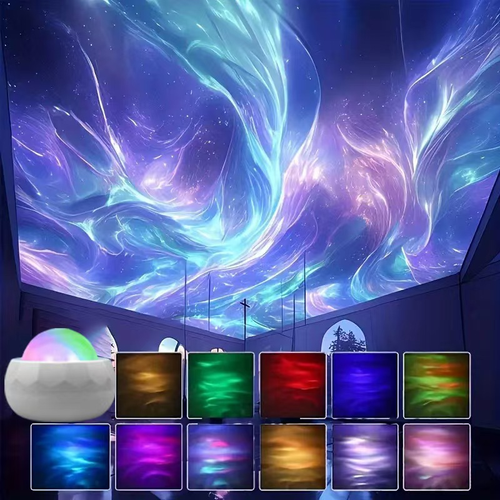 White Galaxy Star Projector Night Light