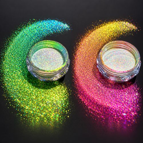 Aurora Chameleon Glitter Powder - Green or Pink