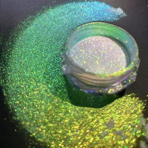 Aurora Chameleon Glitter Powder - Green or Pink