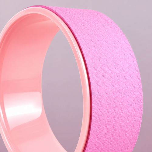 Pink Yoga Wheel for Stretching and Balance