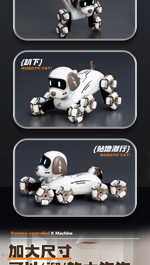 Remote Control Robotic Dog Toy with Lights and Music