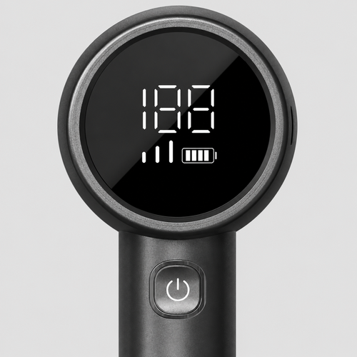 Black Electric Fabric Shaver with Digital Display