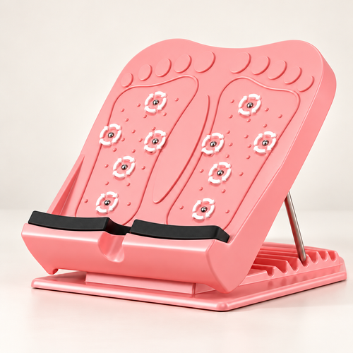 Pink Adjustable Folding Calf Stretch Board