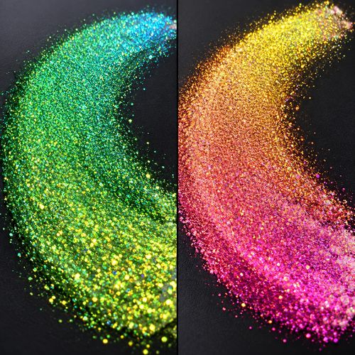 Aurora Chameleon Glitter Powder - Green or Pink