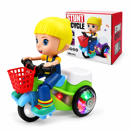 🚲 Lights, music, and amazing 360° stunts! ✨ This electric tricycle brings exciting action and nonstop fun for kids. 🎶🎁