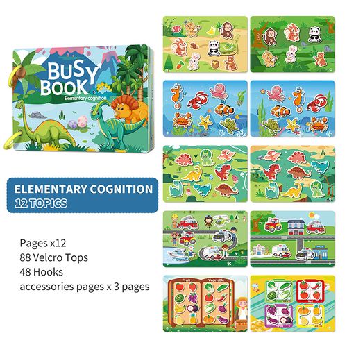 Three-Theme Early Learning Busy Book Set