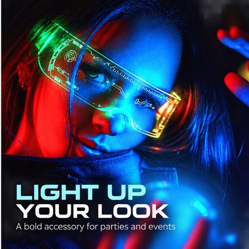 LED Light-Up Technology Glasses for Parties and Events