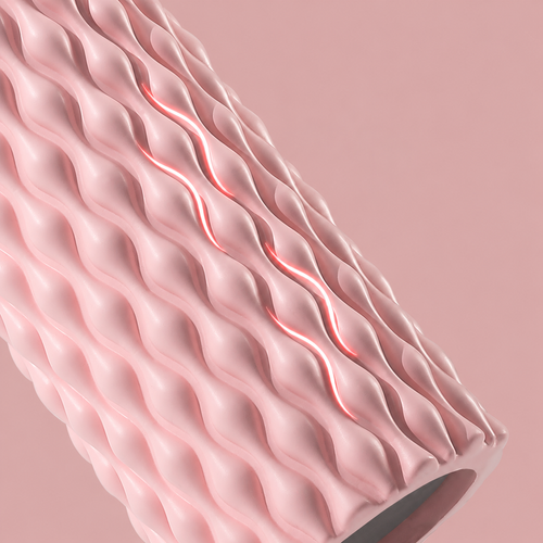 Pink Wavy Foam Roller | 33 × 9.5 cm