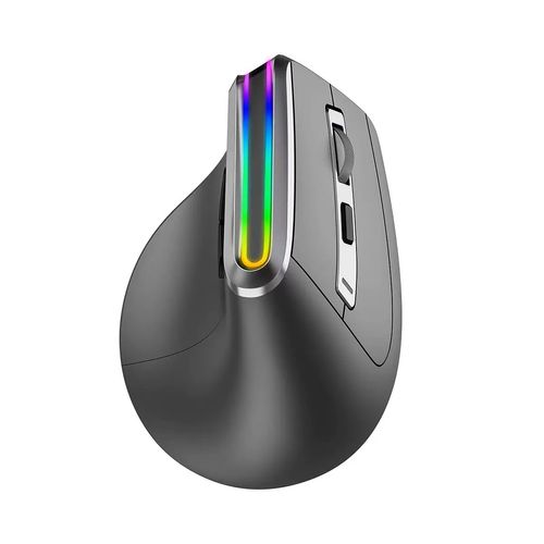 🖱️ Work comfortably and stay powered! ⚡ This ergonomic wireless mouse features stylish RGB lighting and a 500 mAh rechargeable battery. Charge in just 1–1.5 hours with Type-C and enjoy up to two months of use! 🌈🔋